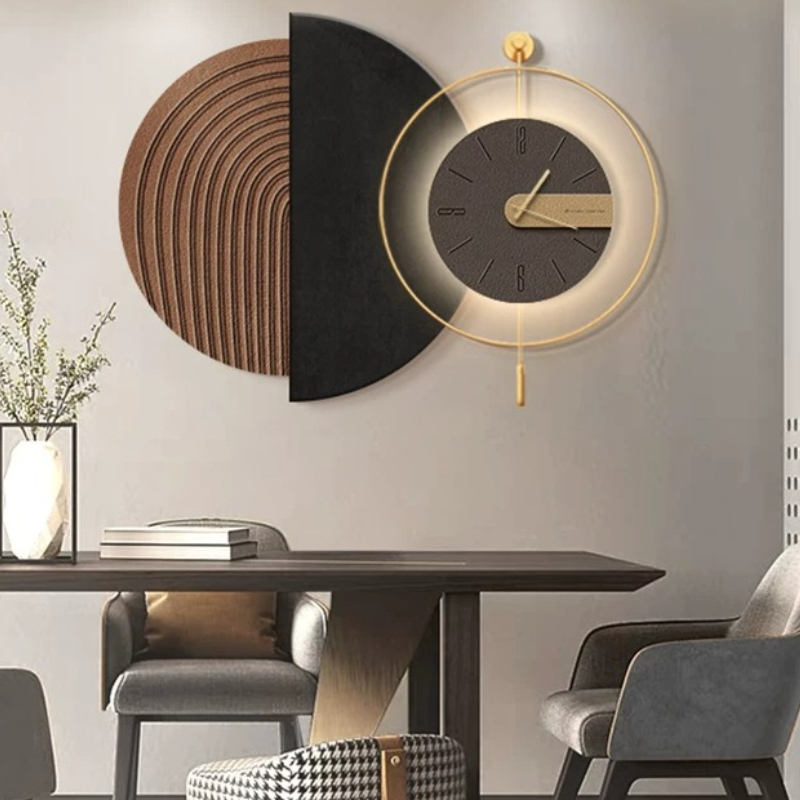 Modern Korean Lifestyle - Reloj de Pared Estilo Chino Xenomorfo,