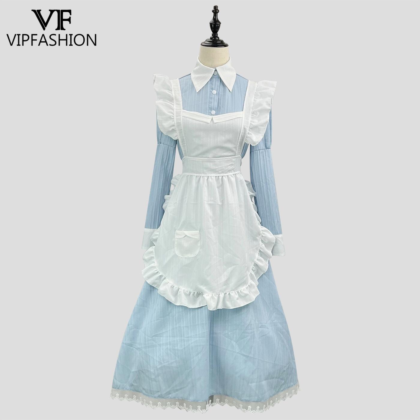 Korean Lifestyle - VIP FASHION-vestido victoriano de sirvienta, disfraz
