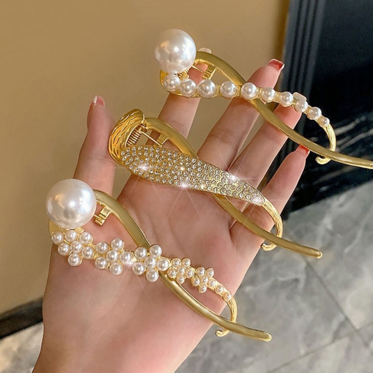 Pinza para el pelo de perlas c - Korean Daily Lifestyle reseña y precio