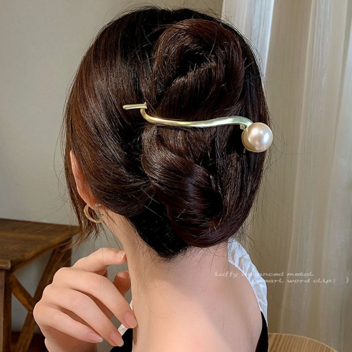 Pinza para el pelo de perlas c - Korean Daily Lifestyle reseña y precio