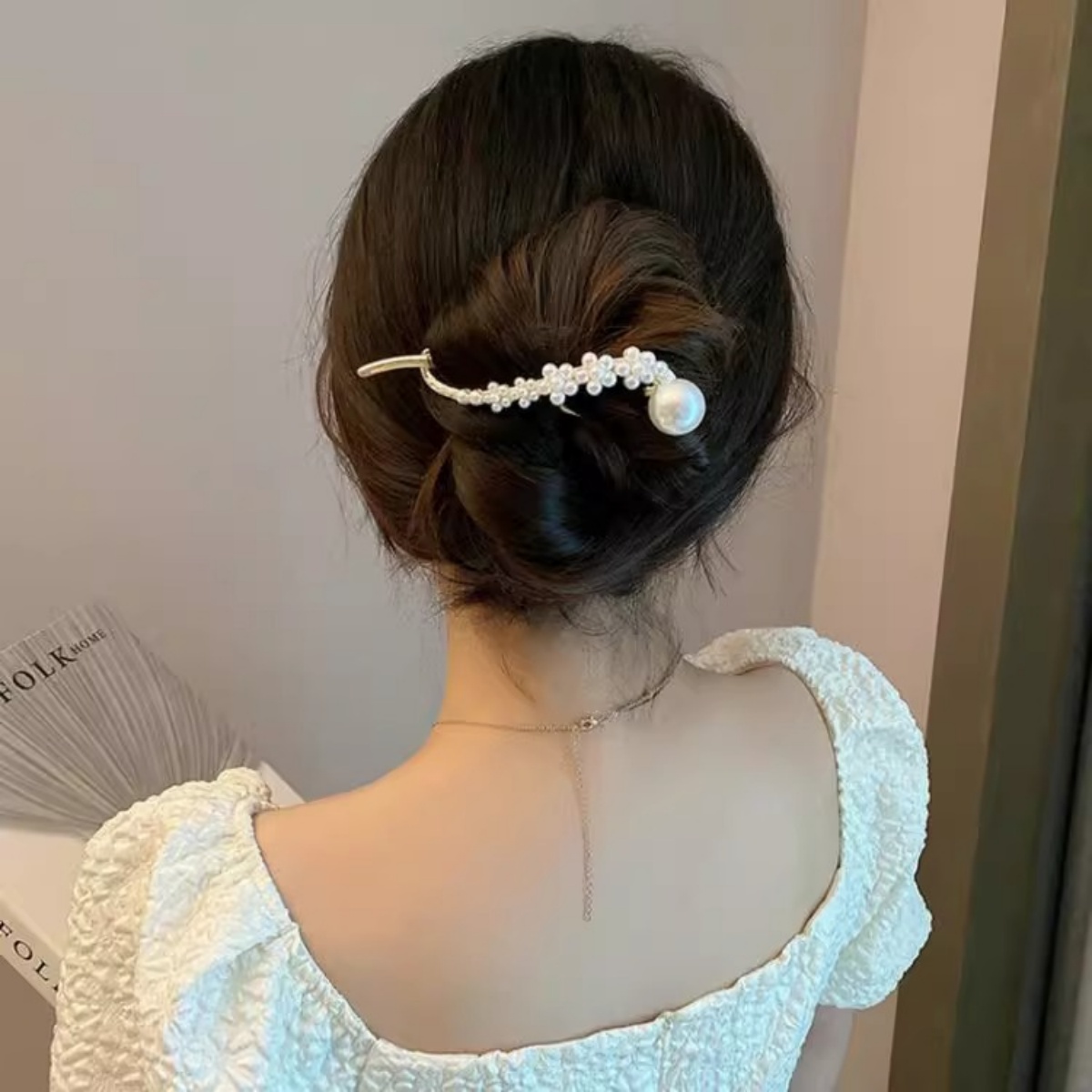 Pinza para el pelo de perlas c - Korean Daily Lifestyle reseña y precio