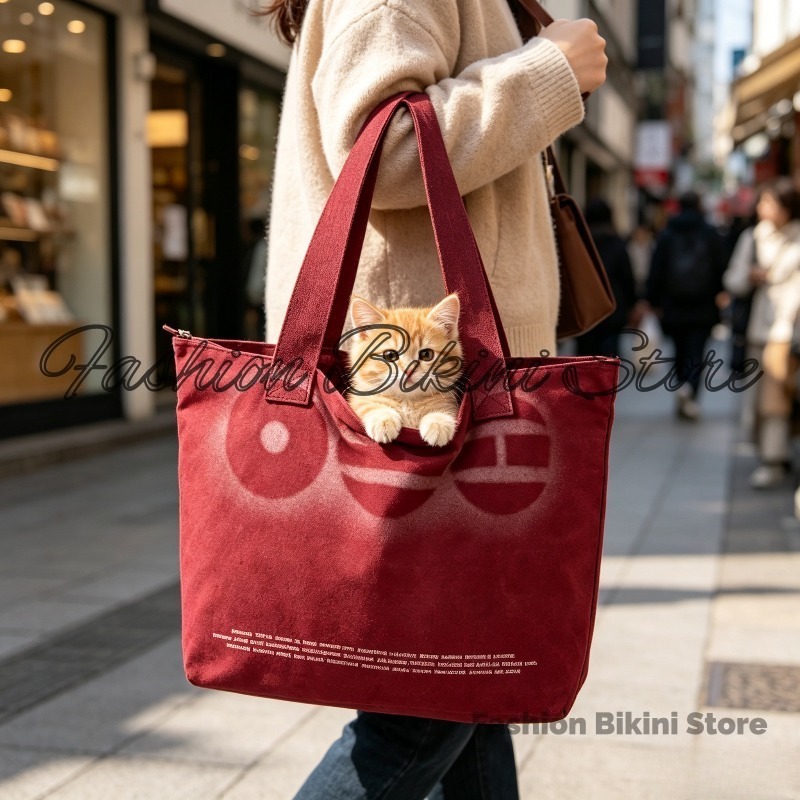Nuevo Bolso de Hombro de Lona  - Korean Daily Lifestyle reseña y precio
