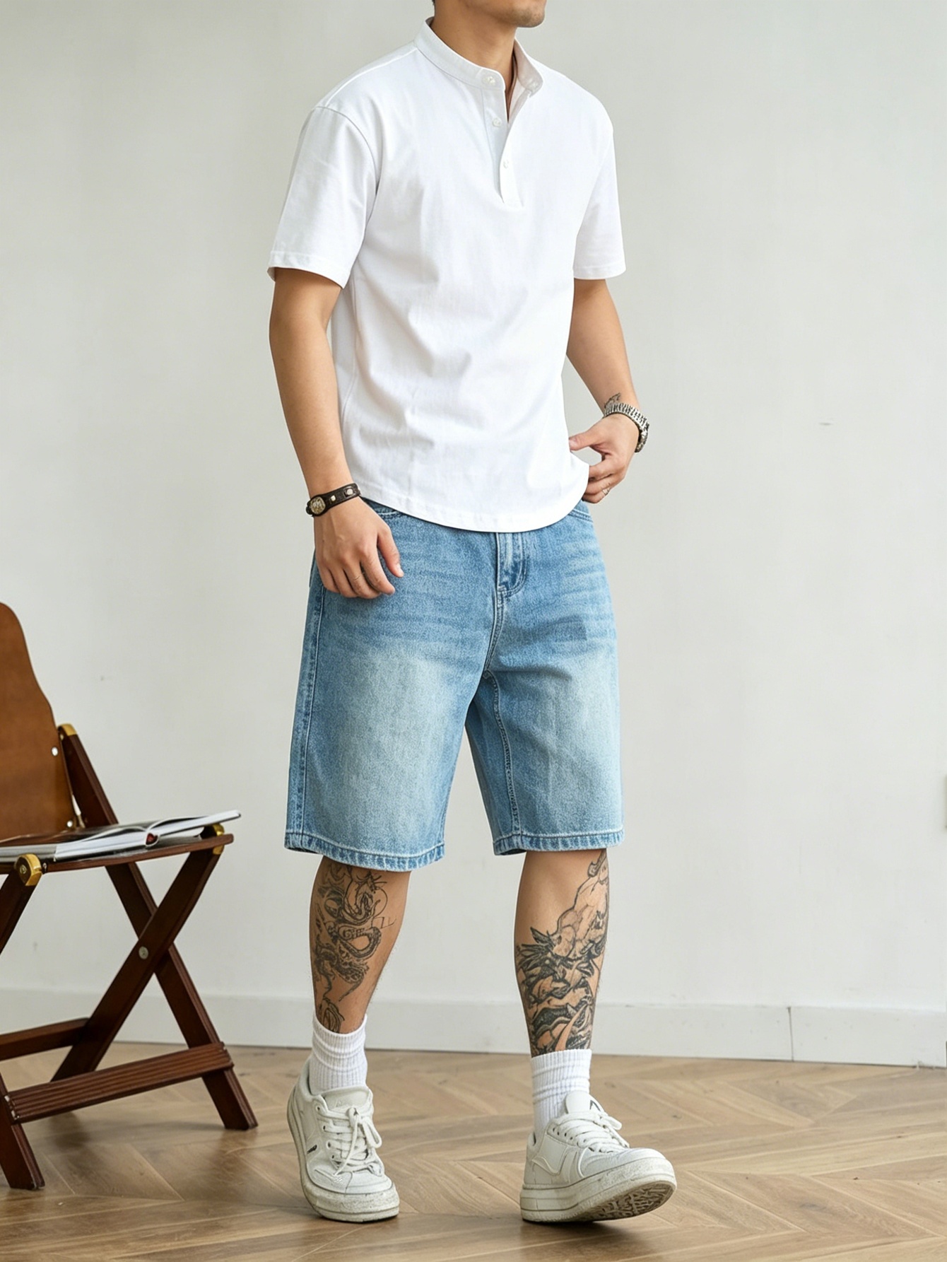 Pantalones cortos de mezclilla - Korean Daily Lifestyle reseña y precio